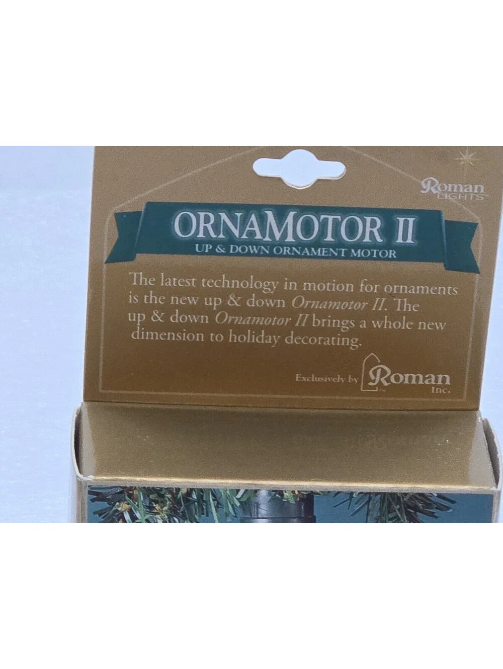 Lot 2 Ornament Moving Motors: Ornamotor II Up & Down And sterling Spinner